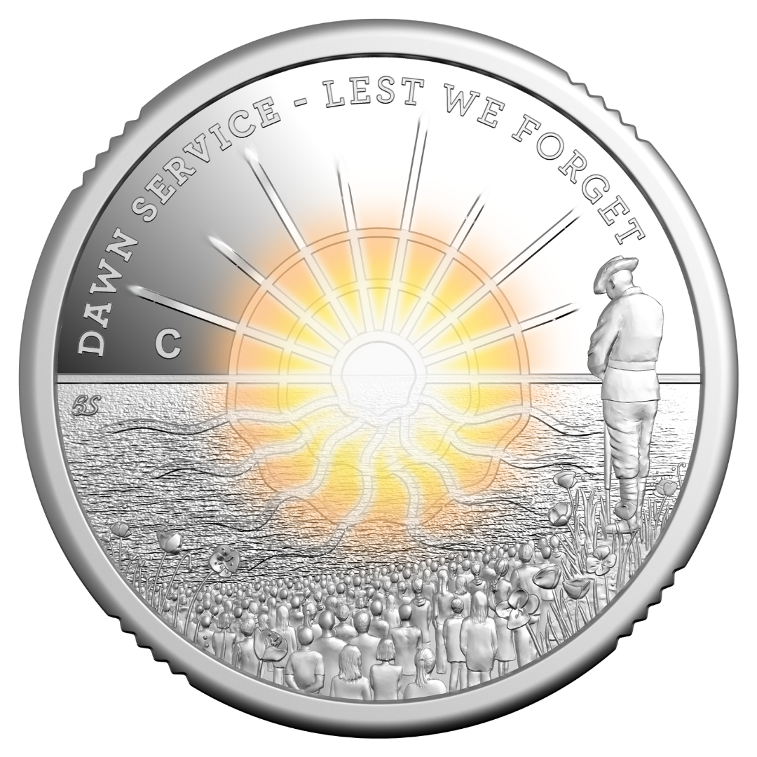 2026 $2 Silver 'C' Mint Anzac Dawn Service - Mintage: 10,000