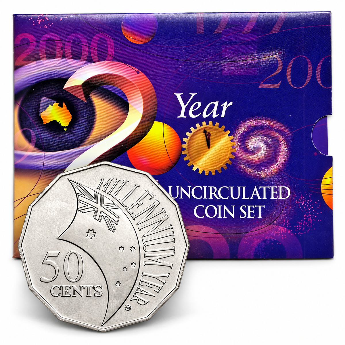 2000 6x Coin UNC Millennium RAM Year Set - Mintage: 106,394