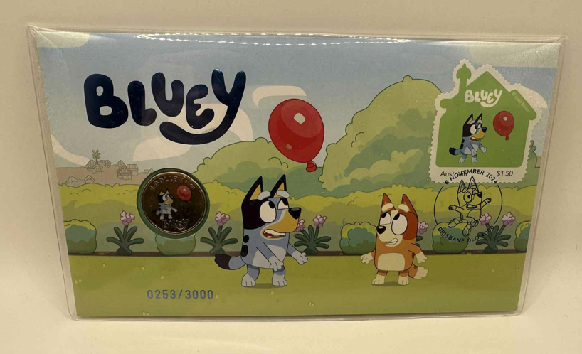 2024 $1 Coloured Bluey Coin PNC