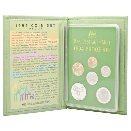 1994 RAM Proof 6x Coin Set - Mintage: 39,004