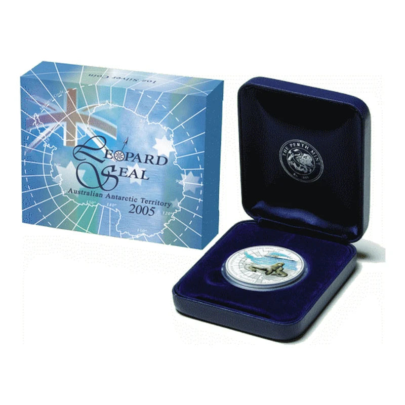 2005 1oz Leopard Seal Antarctic Territory - Mintage: 7,500