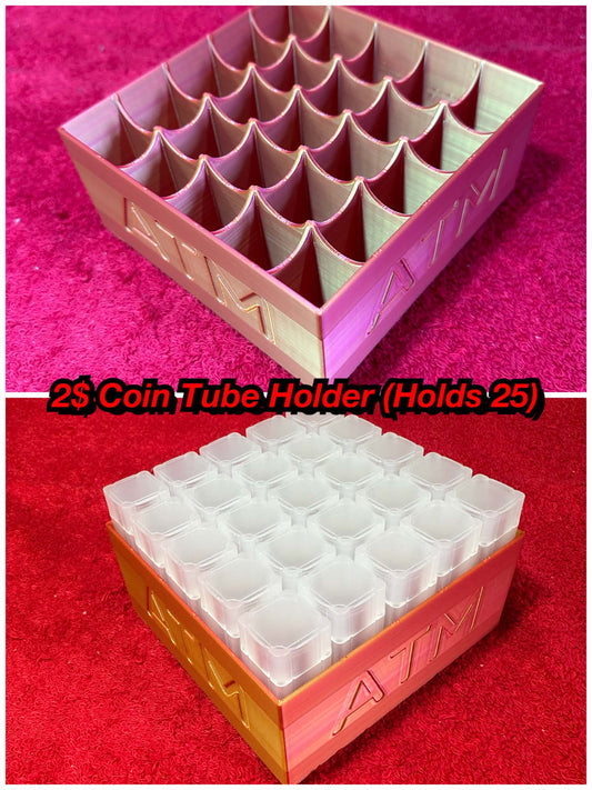 $2 Coin Tube Storage Box (Holds 25, Tubes Sold Separately) V2