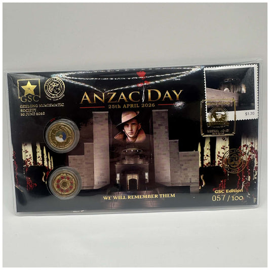 Anzac Day $2 PNC 2x UNC $2 Coins (3rd Party Limited Release) Mintage: 100