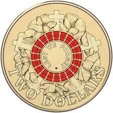 $2 2015 Lest We Forget Anzac - CIRCULATED