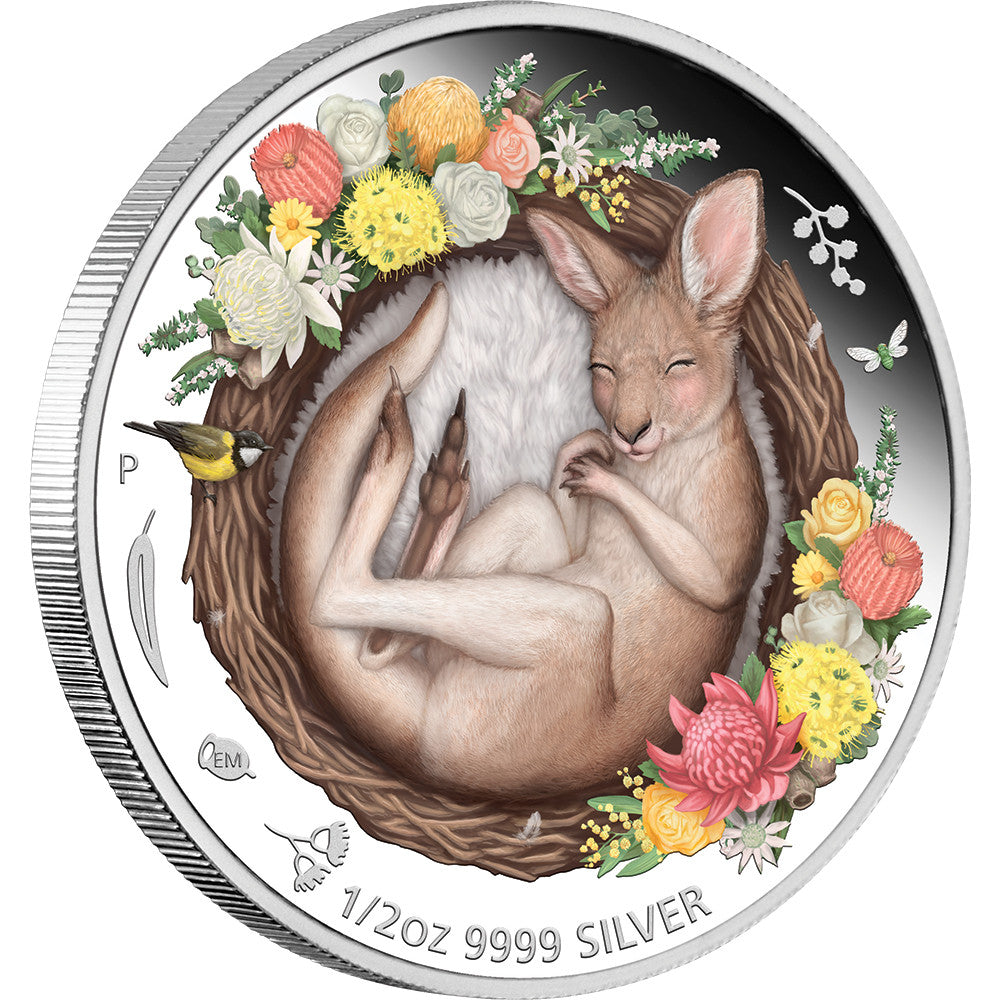 2021 1/2oz Dreaming Downunder Kangaroo Coin - Mintage: 5,000