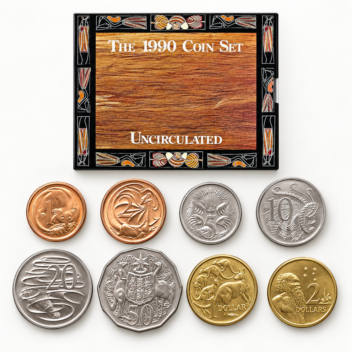 1990 8x Coin UNC RAM Year Set - Mintage: 103,766