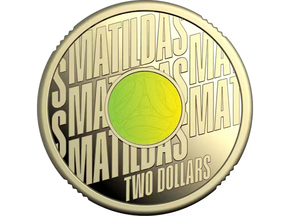 2026 $2 Matilda's Proof Coloured Coin - Mintage: 7,500