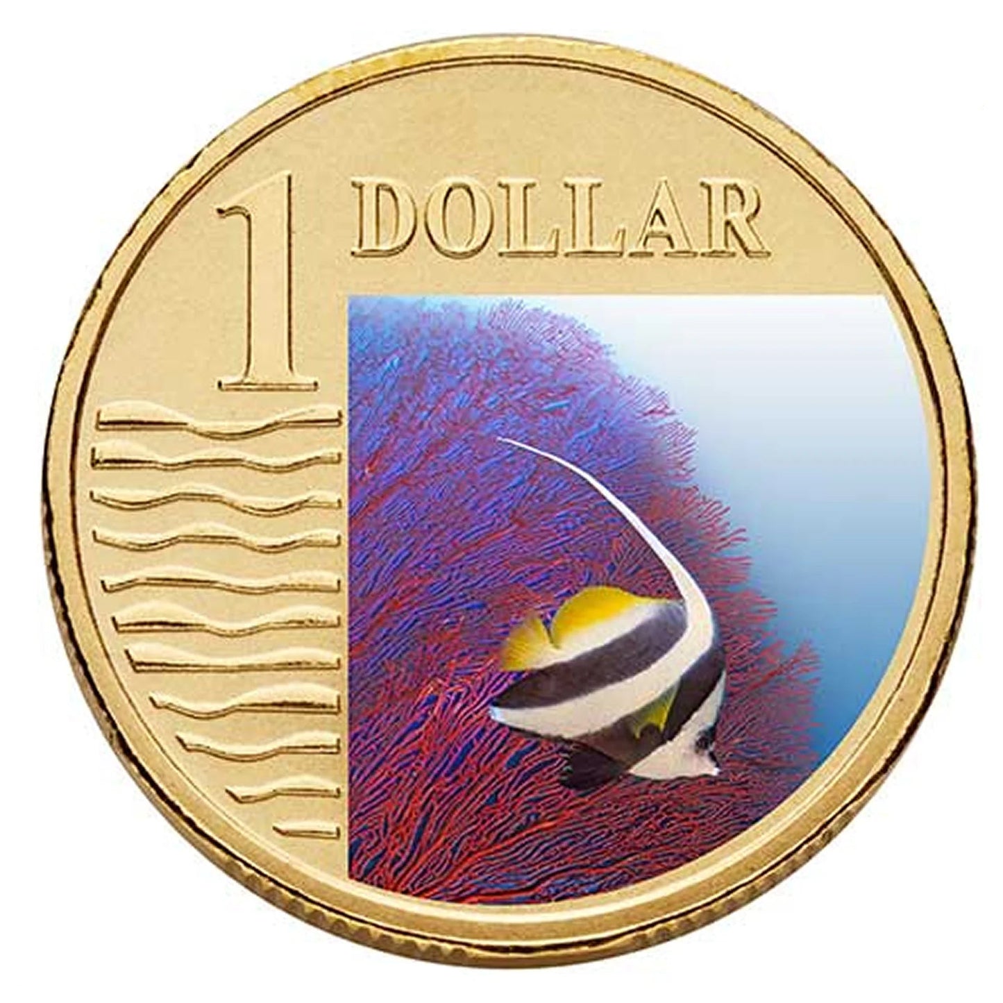 2007 $1 Longfin Bannerfish Ocean Series Carded Coin – Mintage: 25,088