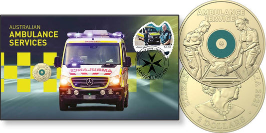 2022 $2 UNC Ambulance Service PNC - Mintage: 7500