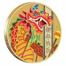 2019 $1 Year Of The Dragon Chinese New Year PNC - Mintage: 8,888