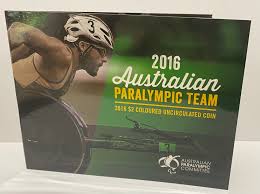 2016 $2 RIO Paralympic 1 UNC Coin Folder