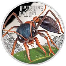 2015 1oz DANGER Bull Ant Coloured Coin Mintage: 5000