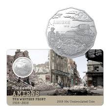 2018 50c The Battle Of Amiens Carded Coin - Mintage: 15,000