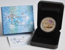 2015 1oz Elephant Seal Antarctic Territory - Mintage: 7,500