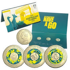 2024 $2 Paris Olympics 3x UNC Coin Set