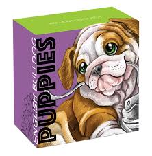 2018 1/2oz English Bulldog Puppies Silver Coin - Mintage: 5,000