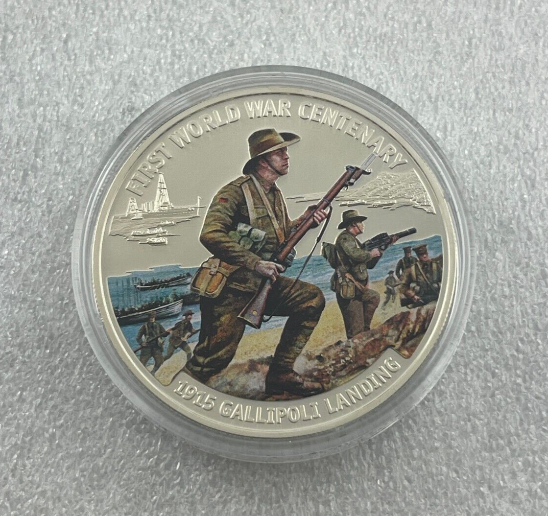 2016 0.804oz Silver Gallipoli Landing - Mintage: 5,000