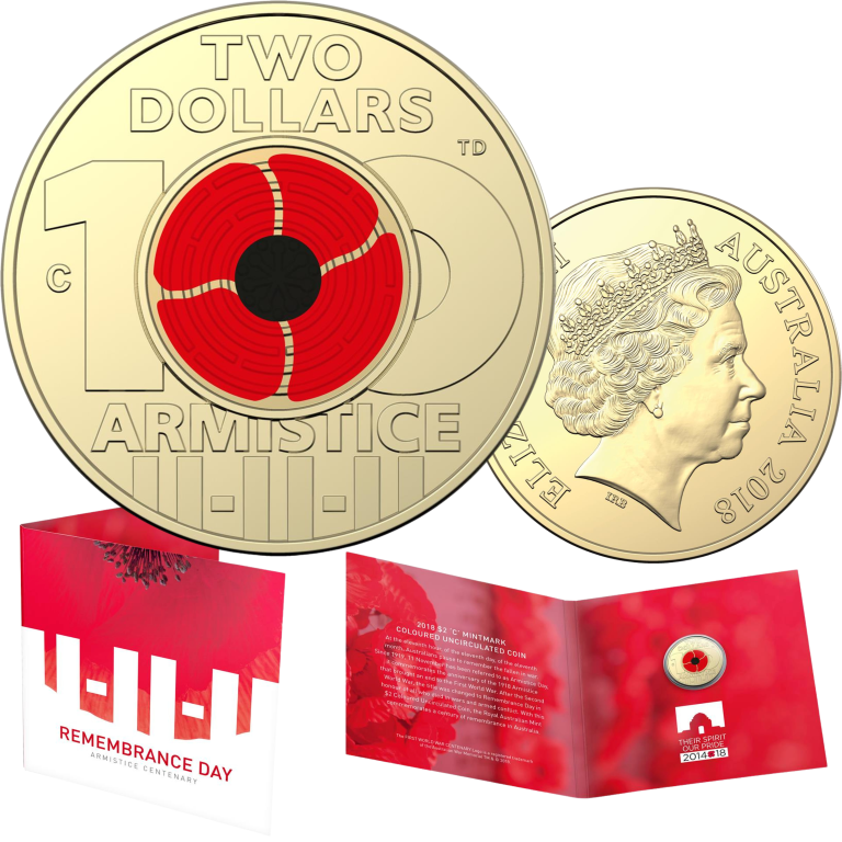 2018 $2 Armistice ‘C’ Mintmark Coin