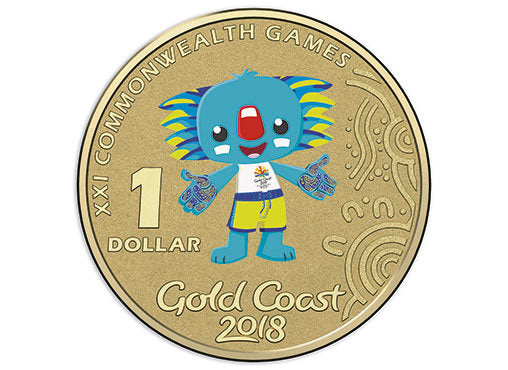 2018 $1 Borobi Colorised Carded Coin - Mintage: 43,837