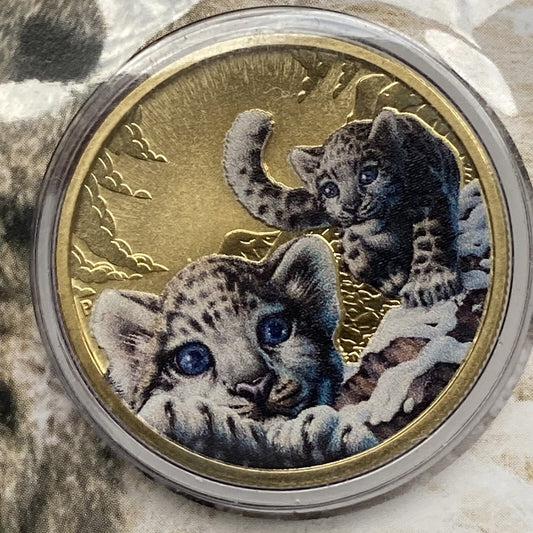 2016 $1 Snow Leopard Engagered Wildlife PNC Mintage: 7,500