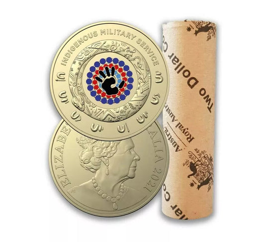 2021 $2 Indigenous Military Services $2 RAM ROLL - Includes Protective Tube & Sticker