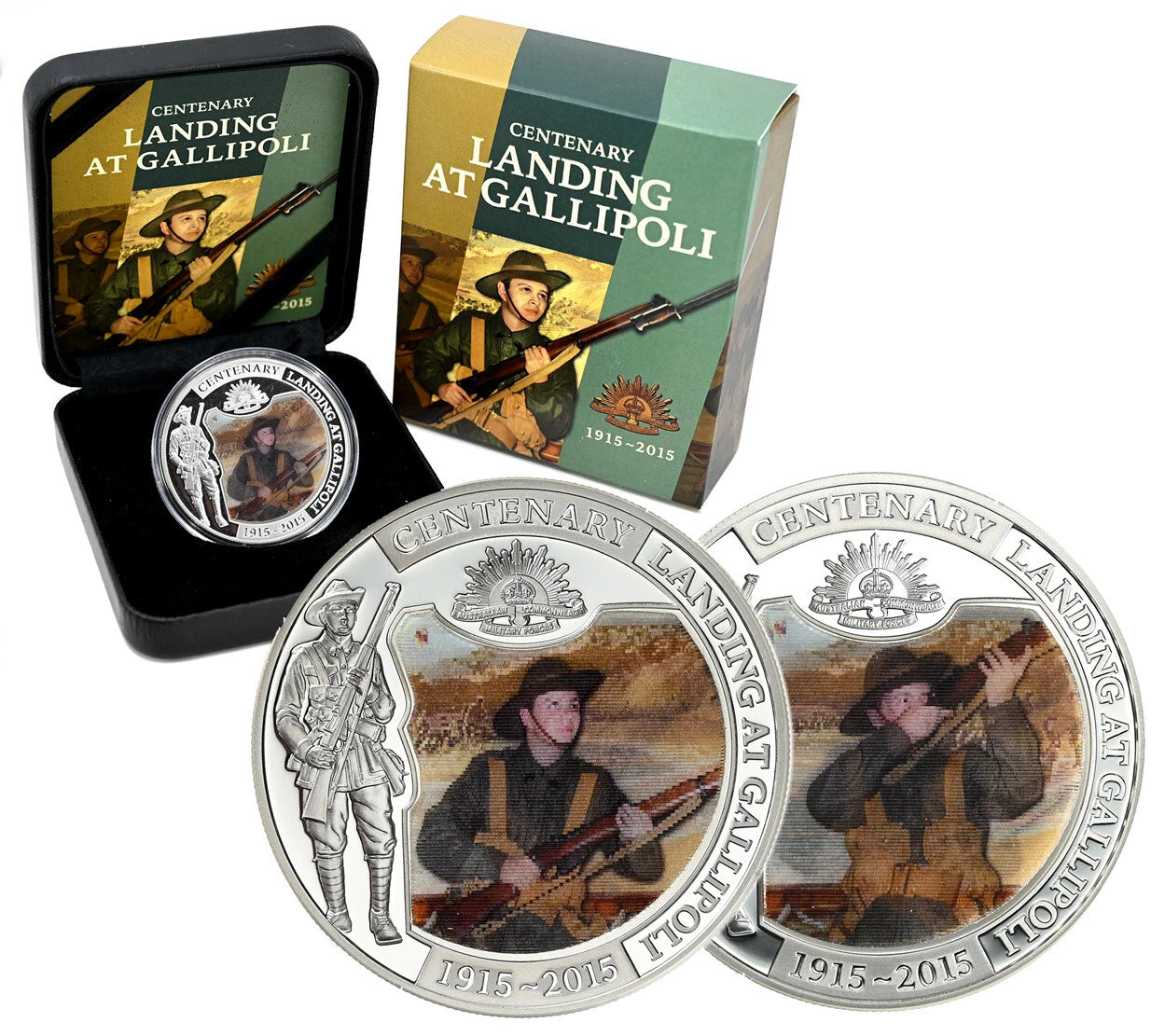 2015 Centenary of Gallipoli Silver Proof Coin 0.663oz Silver (92.5%) – Mintage: 3,000