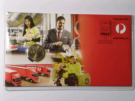 2019 $1 "A" Australia Post Coin PNC