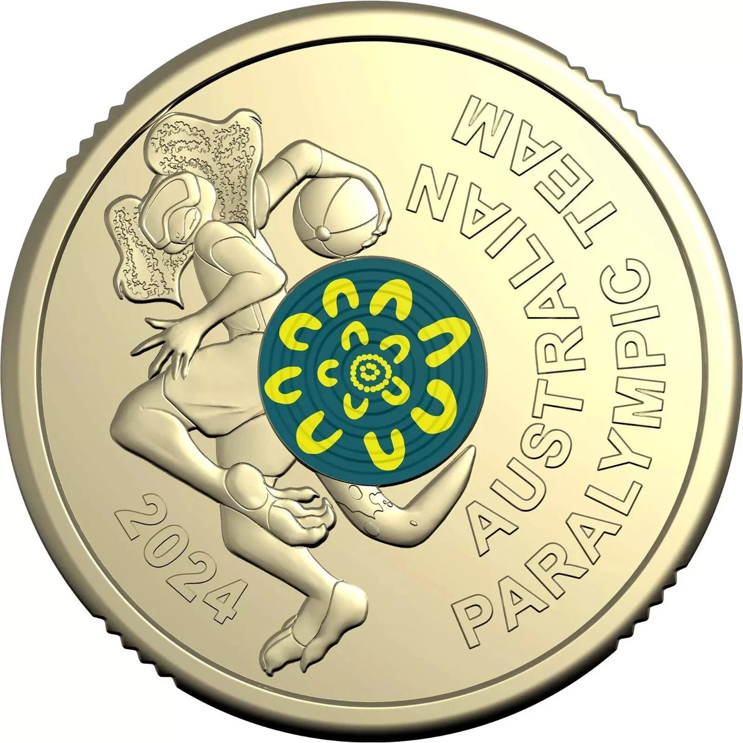 2024 $2 Paris Paralympic 1x UNC Coin Folder