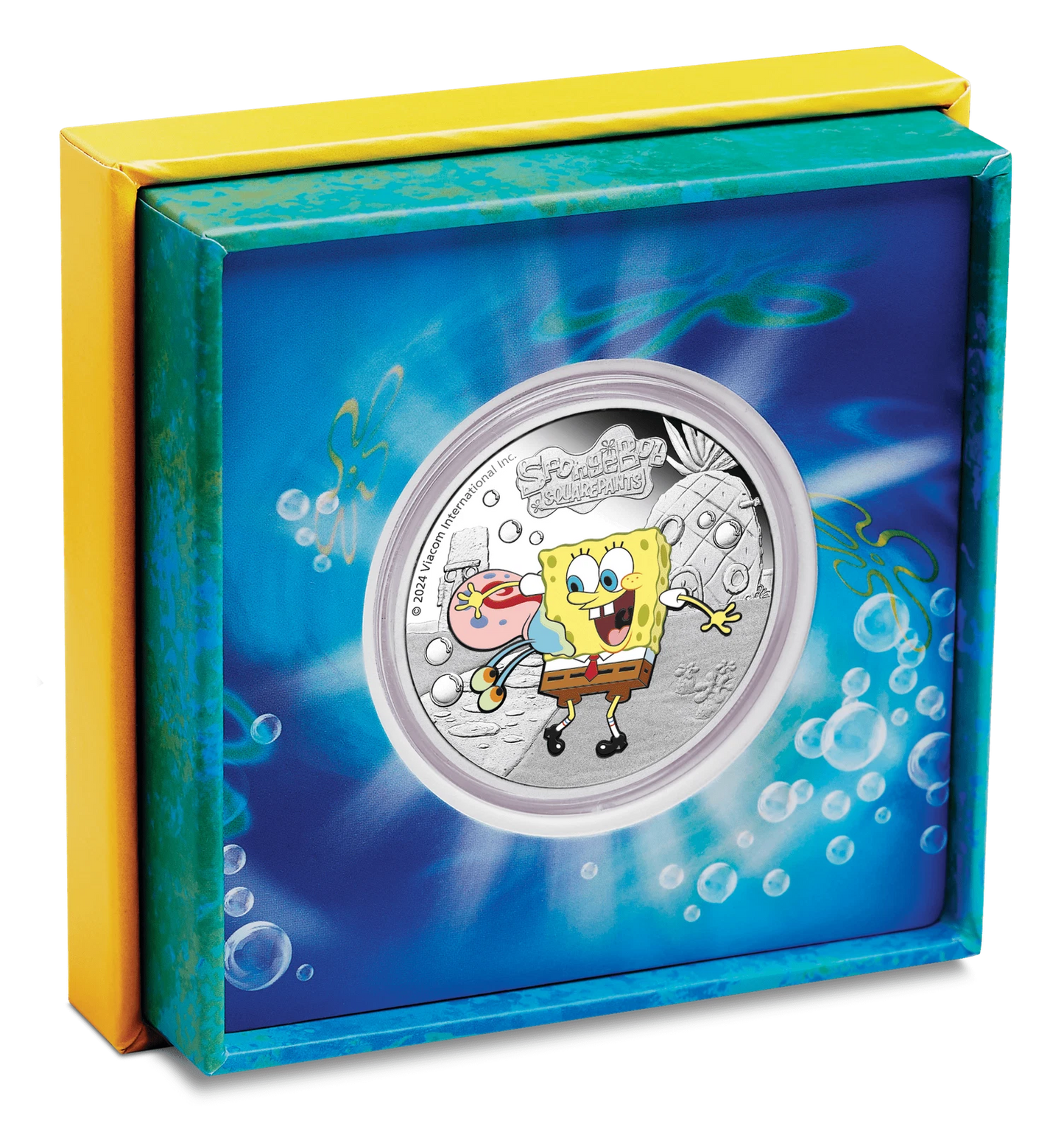2024 Spongebob & Gary 1oz Silver Proof Coloured Coin