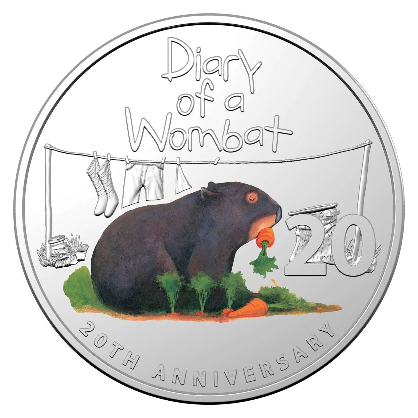 2022 20c Diary Of A Wombat - Carded Mintage: 40,000