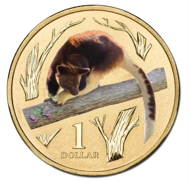 2012 $1 Goodfellow's Tree-Kangaroo Animals Of The Zoo Carded Coin - Mintage: 15,014