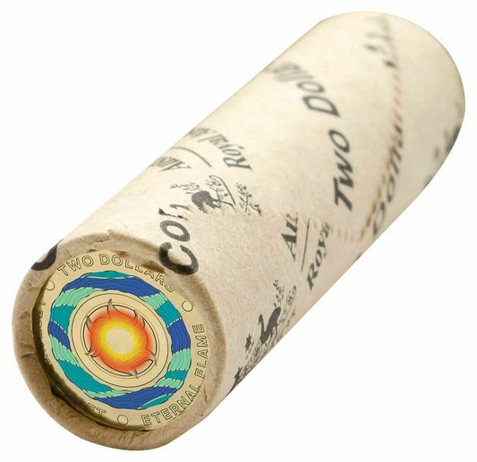 2018 $2 Eternal Flame Ram Roll – Includes Protective Tube & Sticker