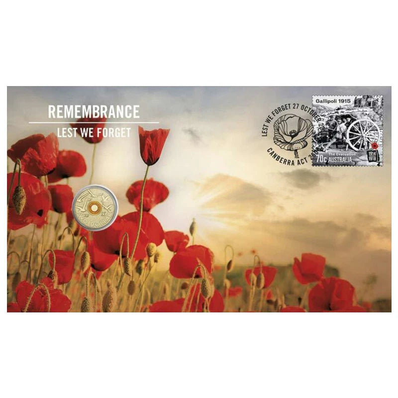 2015 $2 UNC Flanders Field Lest We Forget PNC - Mintage: 11000