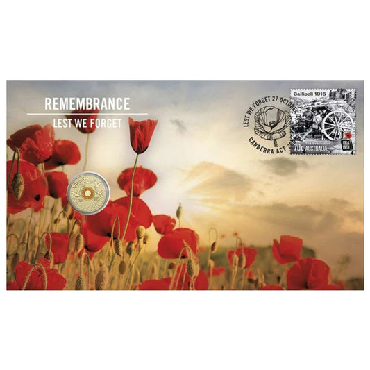 2015 $2 UNC Flanders Field Lest We Forget PNC - Mintage: 11000