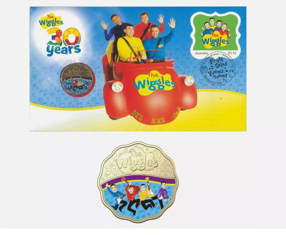 2021 The Original Wiggles Big Red Car 30 Years PNC - Mintage: 7500