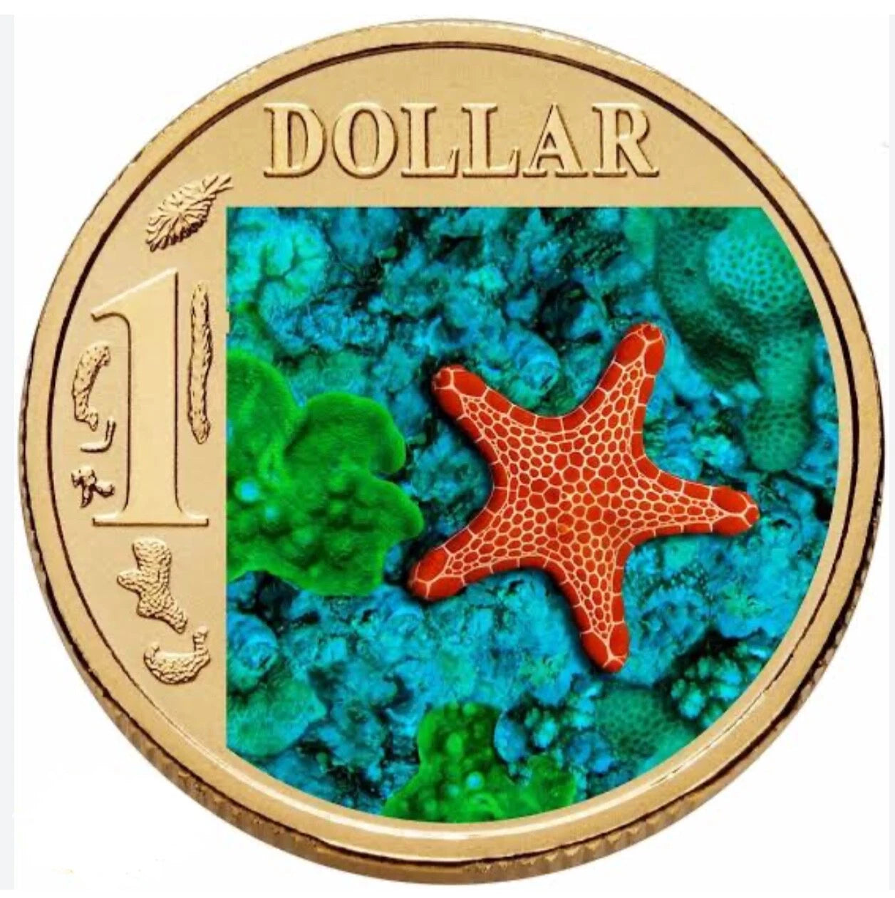 2007 $1 Biscuit Star Ocean Series Carded Coin - Mintage: 25,093