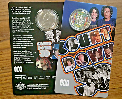 2024 Colourized 50c Countdown Coin - 50th Anniversary of Countdown