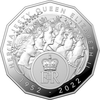 2022 50c Elizabeth Regina - Carded Mintage: 25,000
