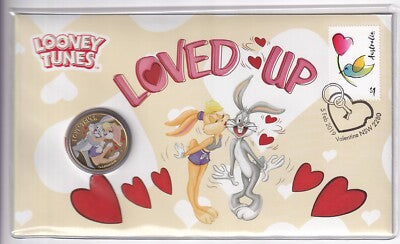 2019 $1 Loony Toons "Loved Up" PNC - Mintage: 7,500