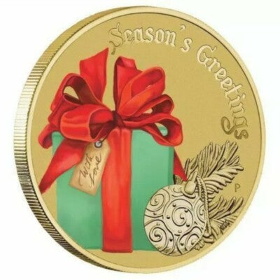 2017 $1 Seasons Greetings Present PNC - Mintage: 7,000