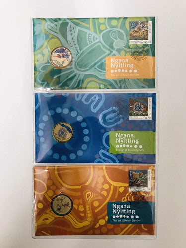 2025 $1 Ngana Nyitting 3x PNC Set (Green, Blue & Yellow)