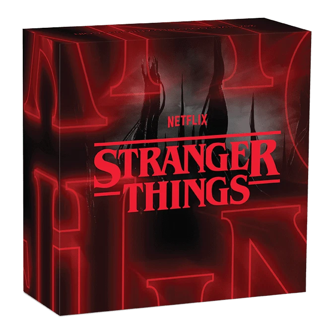2025 2oz Silver Antiqued Stranger Things "Villians" Coloured Coin Mintage: 1500