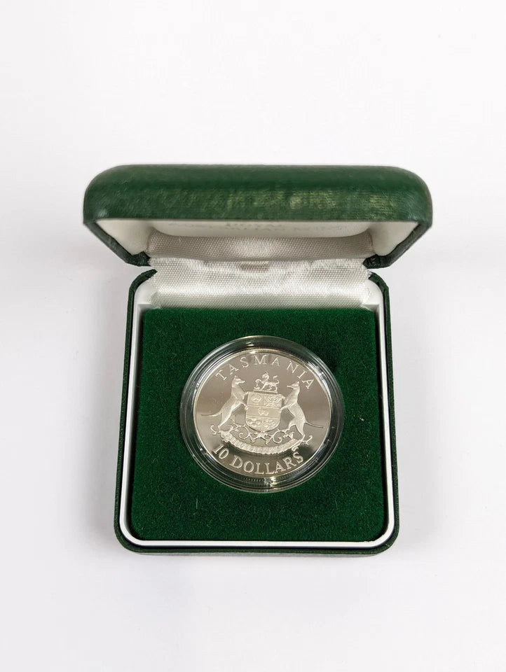 1991 Ten Dollar TASMANIA Silver Proof Coin (0.594oz) - Mintage: 32,446