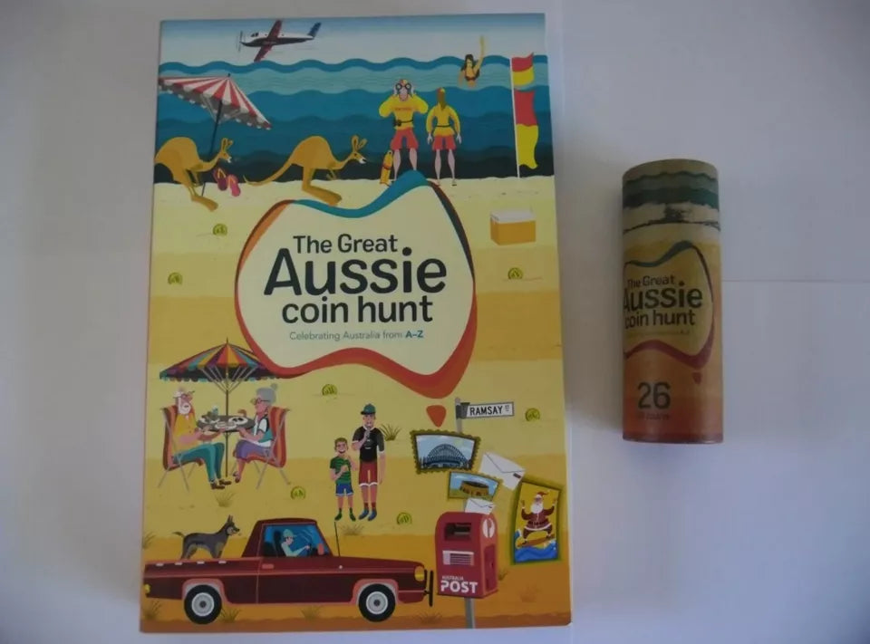 2019 Great Aussie Coin Hunt 1 26x UNC $1 Folder & Coin Tube - UNOPENED