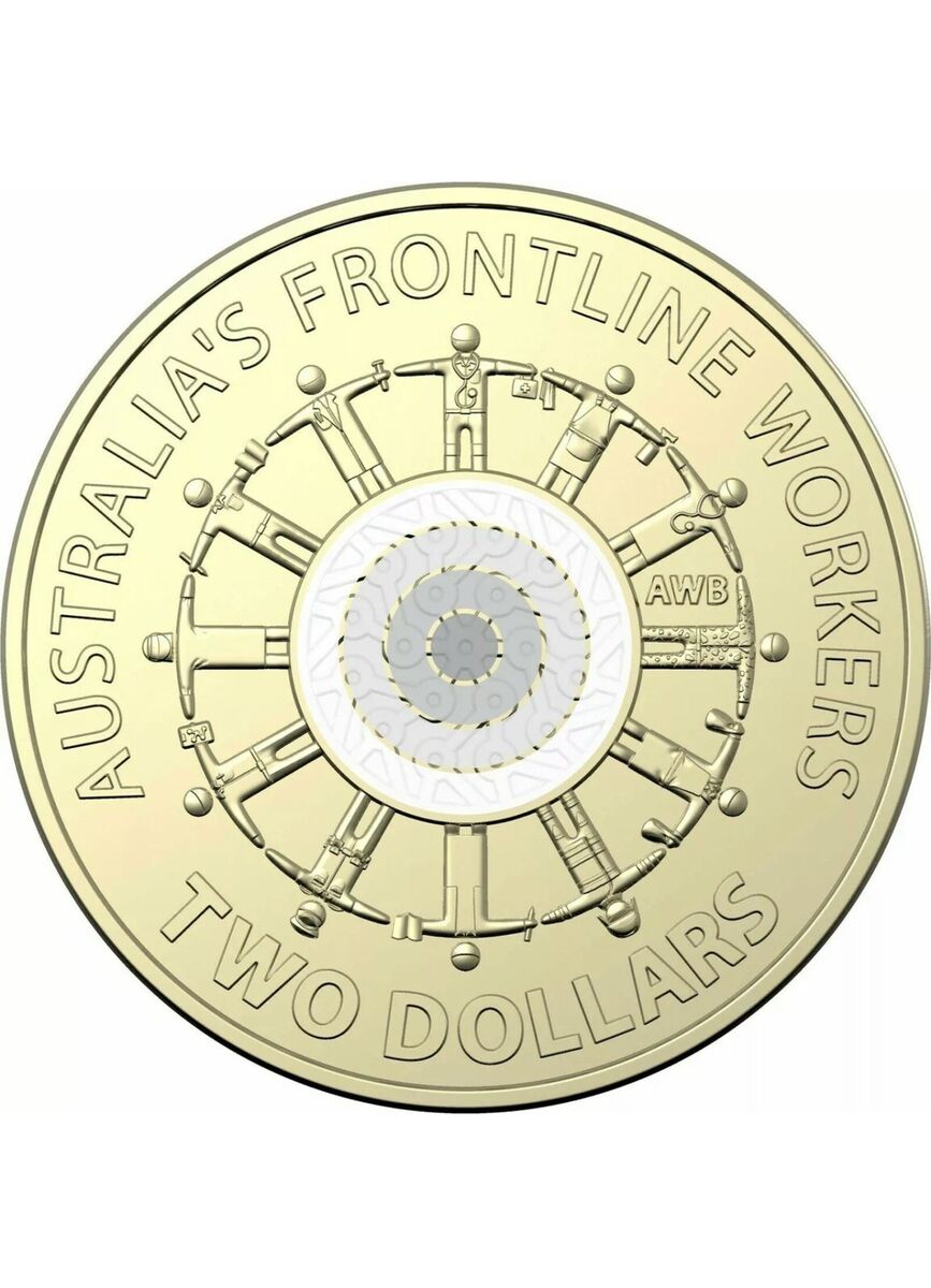 1x UNC 2022 Frontline Worker $2 Coin - In Lighthouse Capsule