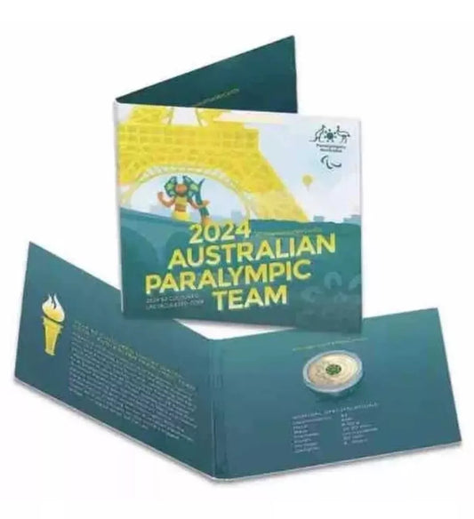 2024 $2 Paris Paralympic 1x UNC Coin Folder
