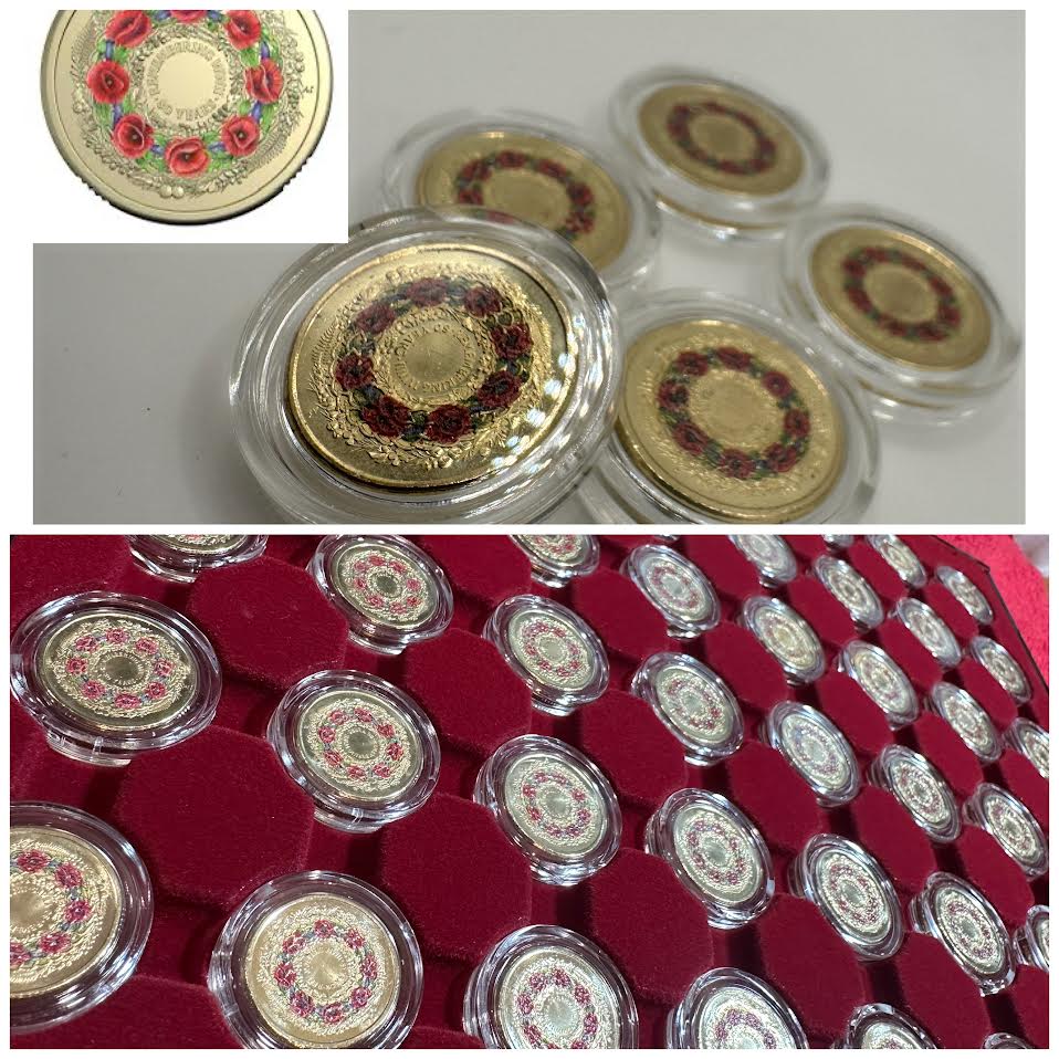 1x UNC 2025 80th Anniversary World War 2 (Poppy Wreath) $2 Coin - In Lighthouse Capsule