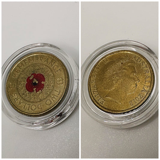 $2 2012 Red Poppy - CIRCULATED - AS PICTURED
