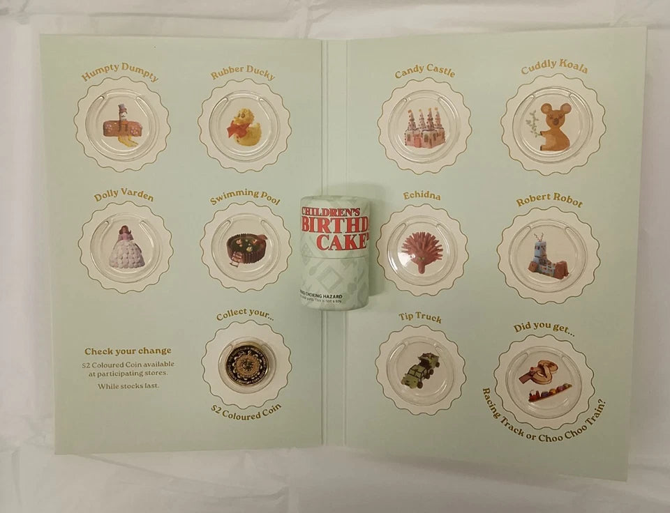 2025 Women's Weekly Birthday Cake 10x UNC $1 Folder & Coin Tube