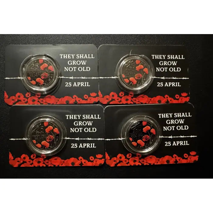 1x UNC 2026 50C Solomon Islands Red Poppy V2 - INTERNATIONAL Mintage: 20,000